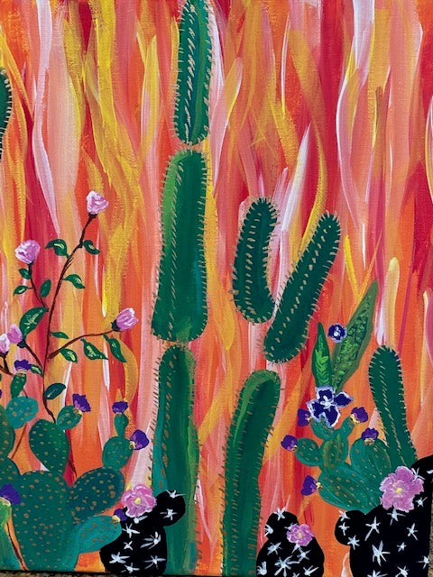 "Fire in the Desert" 8 x 10 photo archival quality print